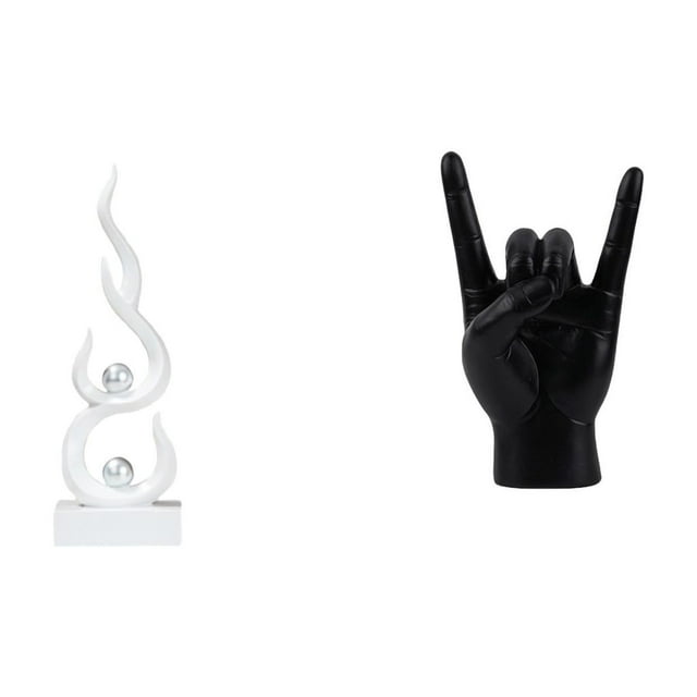 Escultura Moderna De Resina Con Gesto De Llama, Estatua Creativa De Dedo De Fuego, Adorno Para Oficina, Patio, Estantería, Apartamento, Dormitorio, Decoración, Regalo