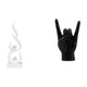 thumbnail image 1 of Escultura Moderna De Resina Con Gesto De Llama, Estatua Creativa De Dedo De Fuego, Adorno Para Oficina, Patio, Estantería, Apartamento, Dormitorio, Decoración, Regalo, 1 of 8