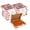 White-Red, variant on MT Products Brown Pizza Box B-Flute Corrugated 10" x 1.75" - Pack of 10