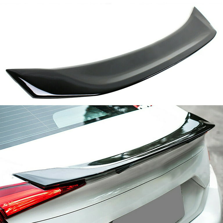 labwork Rear Spoiler Trunk Wing Fit for 2016 2017 2018 2019 2020 2021 Honda  Civic, Glossy Black ABS Plastic