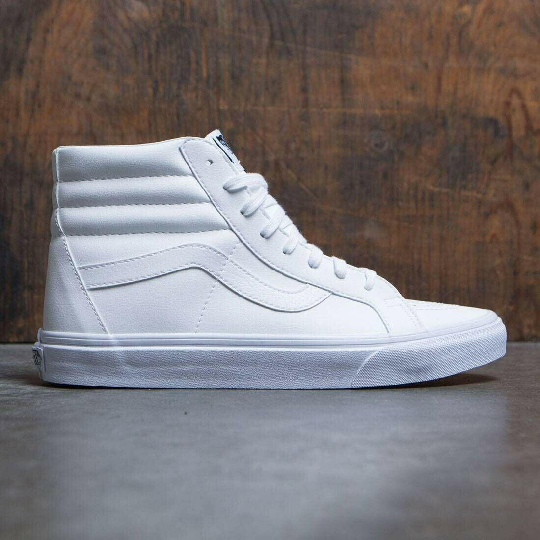Vans - Vans SK8 Hi Reissue Classic Tumble True White Men's Skate Shoes ...