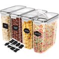 thumbnail image 1 of czcpp-Pack of 4 Cereal Containers Storage - Cereal Dispenser & Food Storage Containers for Pantry Organization and Storage -Food Dispensers for Kitchen Counter and Cookie Jars, 1 of 4