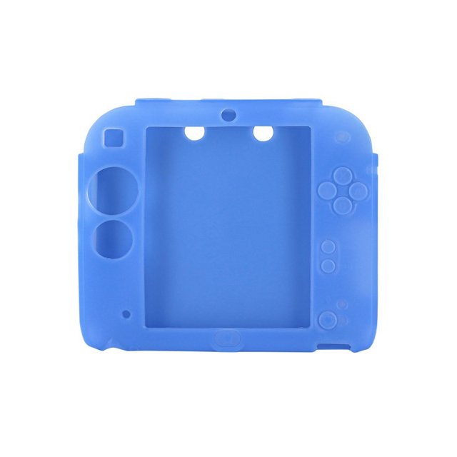 Youkk 2DS Soft Rubber High Quality Silicone Protective Skin Case Pure Color Thin Cover blue