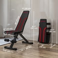 thumbnail image 2 of CoSoTower Adjustable Weight Bench, Foldable Workout Bench with Multi-Angle Seat and Back, Flat or Incline Bench for Home Gym, 2 of 7