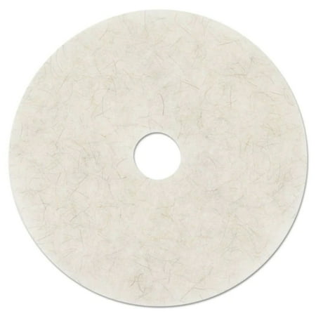 3M Ultra High-Speed Natural Blend Floor Burnishing Pads 3300 27 White 5/Carton