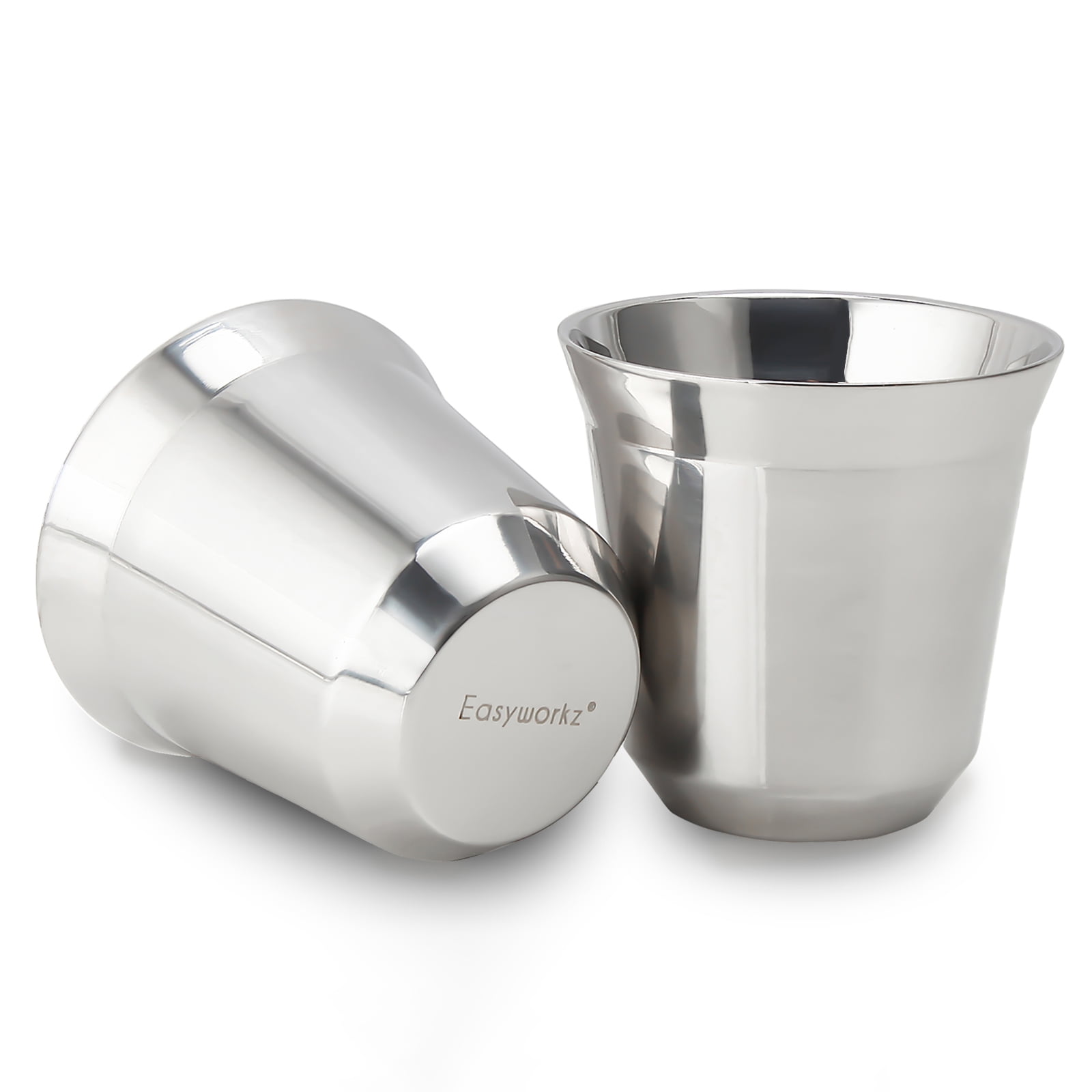 Easyworkz Stainless Steel Espresso Cup 2pcsSet Double Wall Insulated
