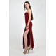 thumbnail image 2 of Vestido largo con abertura Roman Fashion /Juvenil, 8727 (Vino) vino G, 2 of 6