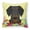 Multicolored, variant on Easter Eggs Design Dog Art Fabric Decorative Pillow