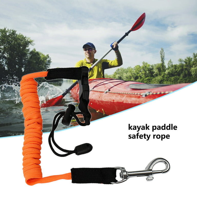 Mightlink Paddle Rope Stretchable with Safety Hook Adjustable Reusable Not  Easy to Break Fixing Paddle Wear-resistant Surfboard Bungee Keeper Coiled  Lanyard for Kayak 