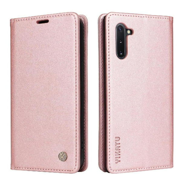Funda para Samsung Galaxy Note 10 Estuche de Cuero PU Tipo Cartera con Ranuras para Tarjetas y Cierre Magnético