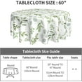 thumbnail image 5 of Spring Sage Green Tablecloth Round 60 Inch Watercolor Eucalyptus Floral Table Cover Water Resistant Washable Polyester Circle Table Cloth for Kitchen Dining Indoor Outdoor Table Decor, 5 of 6