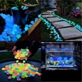 thumbnail image 6 of Rainbow Glow-in-the-Dark Garden Stones – Luminous Pebbles & Stepping Rocks for Outdoor Landscaping, Fish Tank Aquarium Decor (RL  Multi 200 PCS), 6 of 6