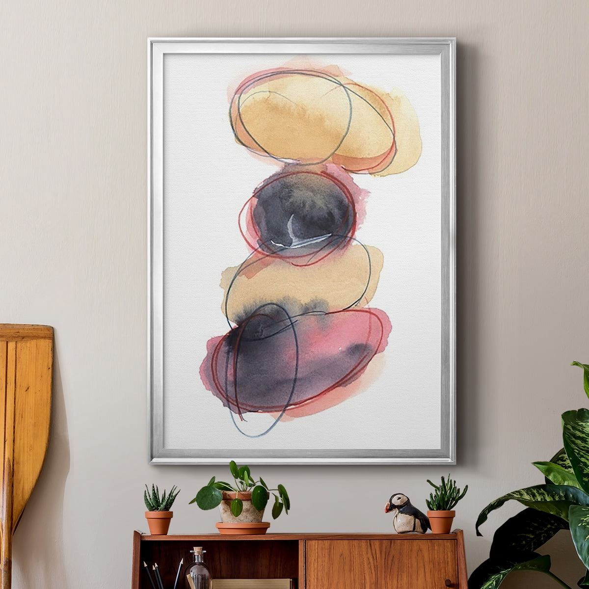 Balancing Act II Premium Framed Print, in Gold, Black, or Silver - Ready to Hang