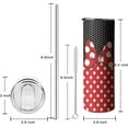 thumbnail image 6 of Cute Mouse Skinny Tumbler With Straw and Lid, Stainless Steel 20oz Insulated Coffee Travel Mug, Cartoon Mouse Gifts Cups for Women and Girls, 6 of 6
