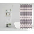 thumbnail image 3 of (5 pack) Ruvanti Shower Curtains 72x72 inch Polyester Cotton Blend, Bathroom Shower Curtain Aspid Grey Strip. Fabric Shower Curtain Set, Washable, Quick Dry, Water Resistant for Home, Farmhouse Shower Curtain, 3 of 8