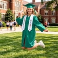thumbnail image 4 of Kindergarten Graduation Gown Cap Set Printed Stole 2026 Congrats Grad Outfit With Tassel & Certificate (14 Years, Green), 4 of 7