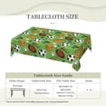 thumbnail image 5 of Soccer Softball Rugby Tablecloth Rectangle Waterproof Spill-Proof Table Cloth Cover For Kitchen Dining Farmhouse Party Wedding Outdoor Picnic Camping 54x72in, 5 of 7