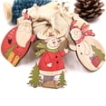 thumbnail image 4 of 3 piezas de colgantes huecos de madera para Navidad, adornos colgantes de ciervos de cartón o Papá Noel para decoraciones de árboles de fiesta de Navidad, regalos de bricolaje, 4 of 5