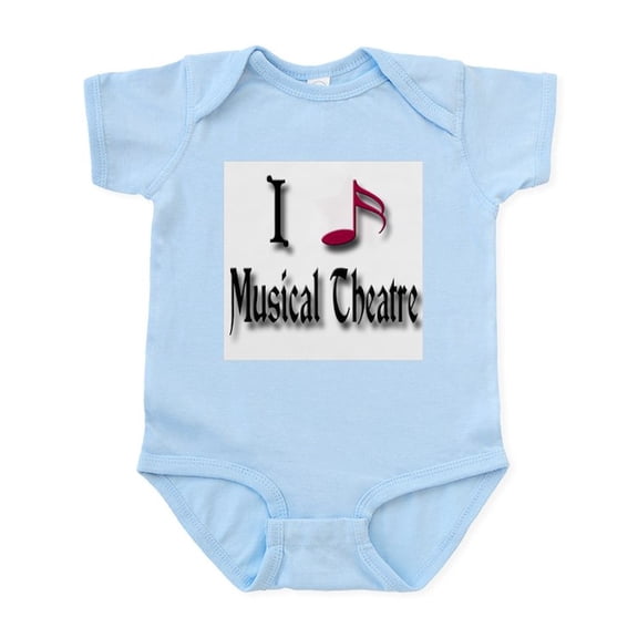 CafePress - Love Musical Theatre Infant Bodysuit - Baby Light Bodysuit, Size Newborn - 24 Months