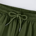 thumbnail image 7 of Domuza Men's Lightweight Hiking Pants Drawstring Elastic Wasit Athletic Fishing Pants 2026 New Outdoor Running Workout Active Track Pants Army Green L, 7 of 7