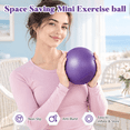 Purple 9 Inch Mini Exercise Ball Bulk Set for Pilates Yoga Fitness ...