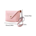 thumbnail image 4 of Monedero Con Llavero para Mujer Cuero PU Compras () Rosa, 4 of 8