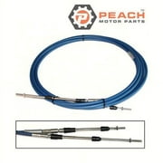 Peach Motor Parts  PM-701-48320-40-00 Throttle Shift Cable, Remote Control 19 Ft; Fits Yamaha: MAR-CABLE-19-SC, 701-48320-40-00, Teleflex: CCX63319, CC63319, CC17219, CC23019