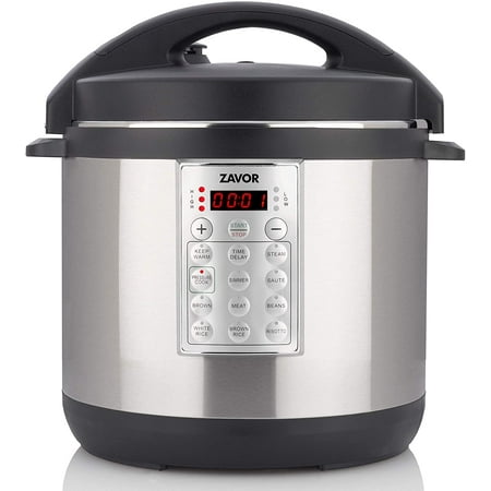 

Zavor Select 6Qt Electric Pressure Cooker & Rice Cooker Brushed Stainless Steel Open Box