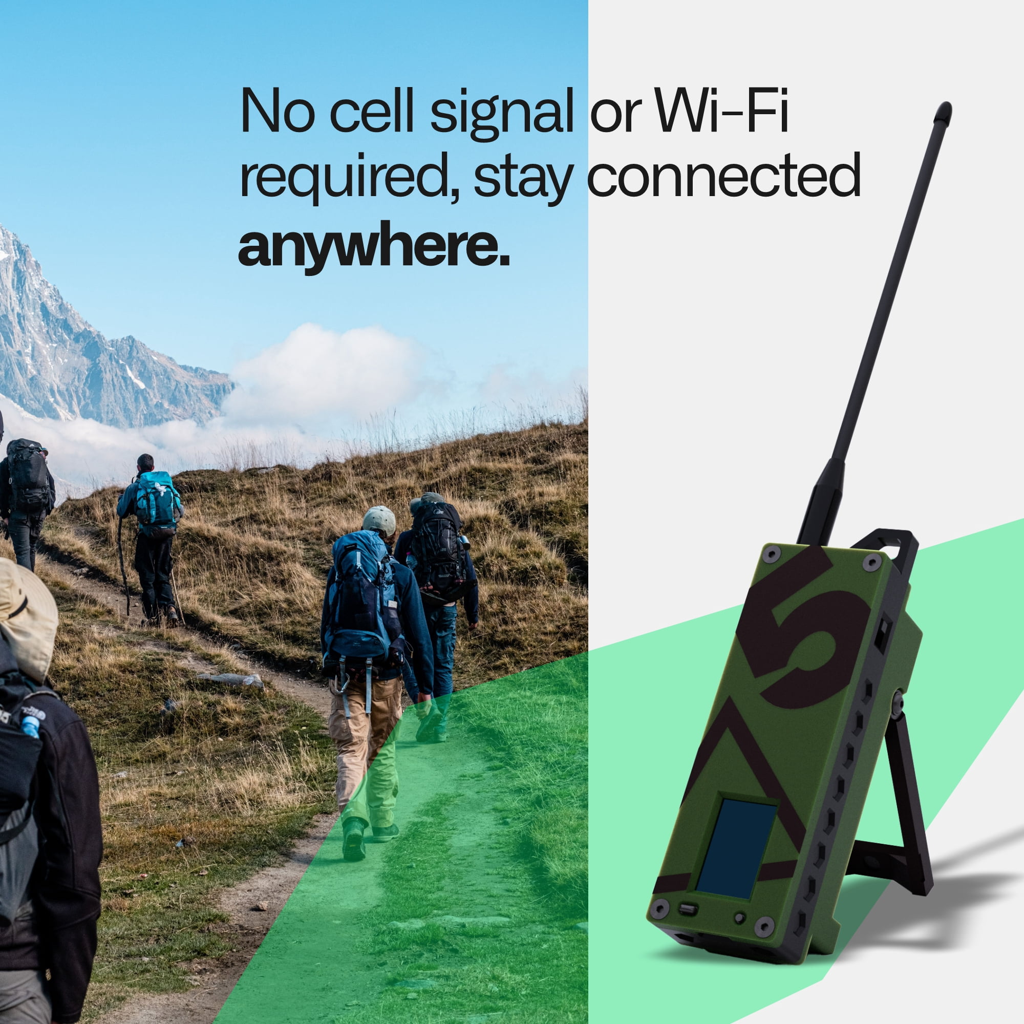 Spec5 Trekker Delta LoRa GPS Communicator, ATAK & Meshtastic Enabled, No Cell Service Needed, Off-Grid Radio for Emergency, Hiking & Survival