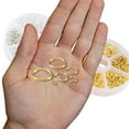 thumbnail image 3 of 1380 Uds. Conectores de anillo tórico, anillos de salto abiertos de Metal, anillos de salto para conectores de fabricación de joyas (4mm, 5mm, 6mm, 8mm, 10mm, 12mm), 3 of 5