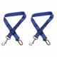 thumbnail image 1 of 2 Piezas Cinturones de Seguridad para Automóvil, con Absorción de Impactos y Elasticidad Ajustable para Perros, Suministros para Mascotas Cinturones de Seguridad para Perros, Cuerda de Seguridad Reflectante Elástica (Azul) brillar Electrónica, 1 of 5