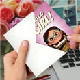 thumbnail image 4 of NobleWorks Funny Bat Mitzvah Greeting Card with 5 x 7 Inch Envelope (1 Card) Go Girl C10846JGG, 4 of 6