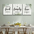 thumbnail image 4 of Dining Room for Kitchen Wall Art Sign,Canvas Prints Bless The Food Before Us Wall Decoration,Rustic Farmhouse Home Living Room for Bedroom Wall Decor Hanging Artwork, 4 of 6
