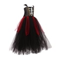 thumbnail image 5 of Glisme Halloween Dress For Girls Hallowmas Sleeveless Graphic Prints Dresses O Neck Classic Little Girls Daily Wear 6-7 Years Black, 5 of 6