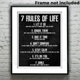 thumbnail image 4 of HFDF 7 Rules of Life Motivational Poster, Prted on Premium Cardstock Paper 8x10inch Unframed, 4 of 4