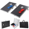 Ktaxon Foldable Outdoor USA Bean Toss Bag Cornhole Game Board Set with 8 Sandbags & Carry Bag, Tailgate Regulation Sports New