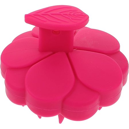 Scalp Massagers Silicone Body Scrubber Silicone Scalp Massager Shampoo Brush with Soft Silicone Bristles Exfoliator for & Care (Rosy) Scalp Care Shampoo Silicone Body Scrubber Men