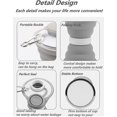 thumbnail image 3 of Collapsible Sports Water Bottle, Bpa Free Reusable Silicone Sports Travel Bottles For Hiking Cycling Foldable Leakproof Portable Cycling Cups With Car, 3 of 5