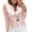 Pink, variant on Yigetop Sequin Blazer for Women Women's Casual Fashion Sequin Bead Sparkling Suit Cardigan Jacket Metallic Jacket Women Pink L