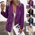 thumbnail image 4 of Women Casual Corduroy Blazer Coat Tops Suit Ladies Long Sleeve Jacket Outwear, 4 of 8