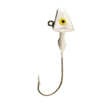 Eagle Claw Lazer Sharp Saltwater Shad Head Fishing Jig, Pearl & Black, 1/2 oz., SWSH12-99
