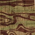 thumbnail image 1 of Ahgly Company Indoor Square Abstract Brown Modern Area Rugs, 8' Square, 1 of 4