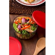 Pyrex Simply Store 4C Glass Food Storage and Baking Container, Set of 2 with Lids