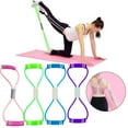 thumbnail image 2 of Stretch Band Rope Latex Rubber Arm Resistance Fitness Gym- Pilates Exercise R5Q3, 2 of 8