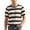 Black, variant on Striped T Shirts for Man Summer Short Sleeve Crewneck Relaxed Fit Color Block Casual Tee Shirt Streetwear