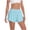 #H-Light Blue, variant on Running Shorts for Women with Pockets Flowy High Waist Drawstring Quick Dry Women Summer Workout Shorts Pink M