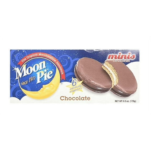 Moon Pie Chocolate Mini Pies - 6 Ct [Pack of 4 Boxes] (24 Total Moon Pies)