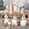 thumbnail image 2 of Large Size Christmas Decorations Santa Snowman Toy Figure Plush Dolls Xmas Decoration Ornament Gift Home Holiday Season Decor, 2 of 5