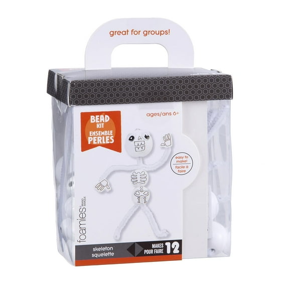 Foamies Skeleton Activity Kit: 156 pieces, Makes 12