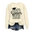 thumbnail image 6 of Senior 2026 Sweatshirts for Women Long Sleeve Crewneck Drop Shoulder Tops Trendy Loose Fit Casual Pullover Shirts, 6 of 7